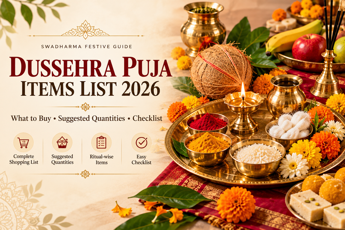 Dussehra Puja Items List 2026