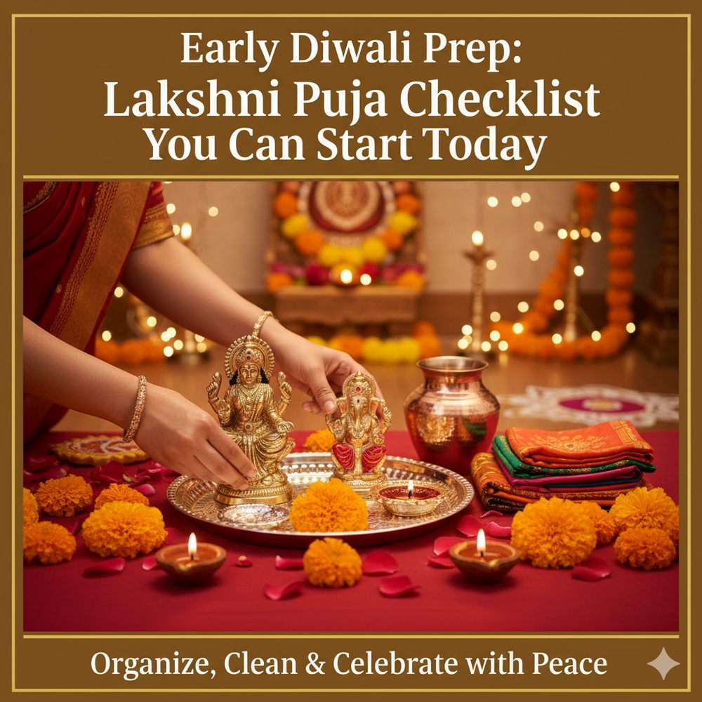 Early Diwali Prep: Lakshmi Puja Checklist You Can Start Today - my3ioNetra