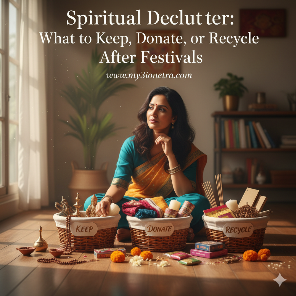 Spiritual Declutter: What to Keep, Donate, or Recycle After Festivals - my3ioNetra