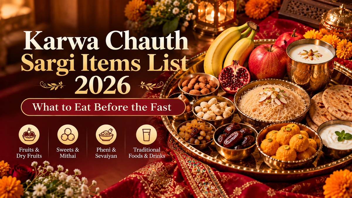 Karwa Chauth Sargi Items List 2026: What to Eat Before the Fast