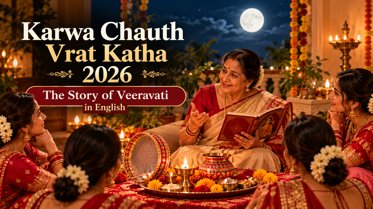 Karwa Chauth Vrat Katha 2026 in English: Story of Veeravati