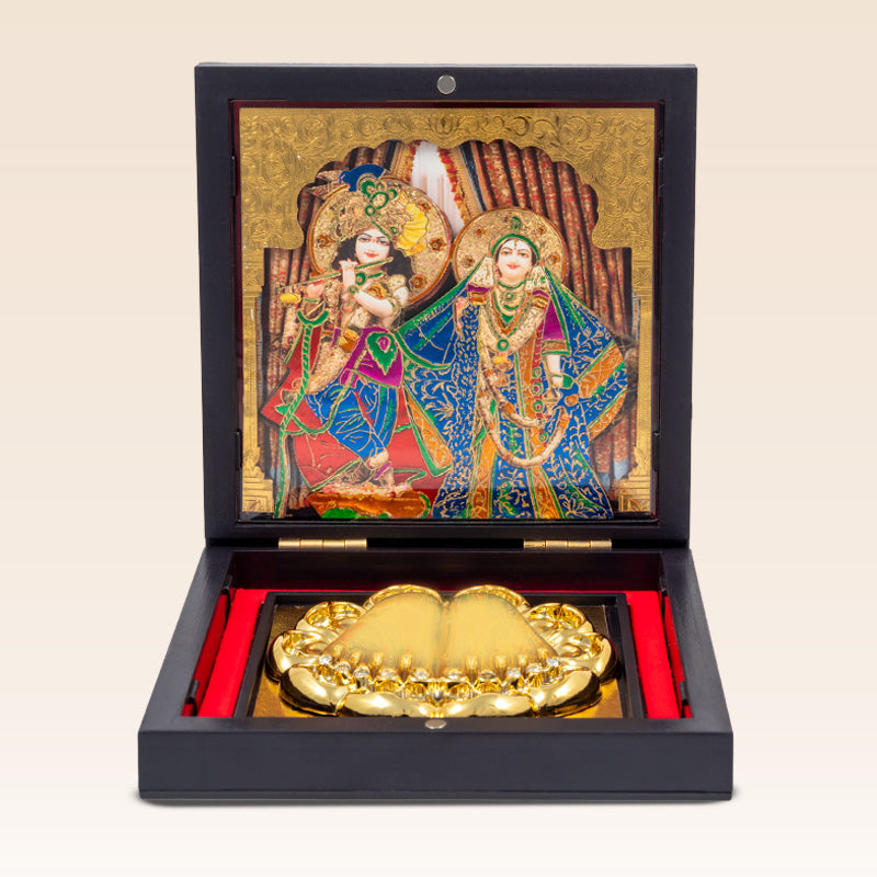 Radha Krishna 3D Puja Box