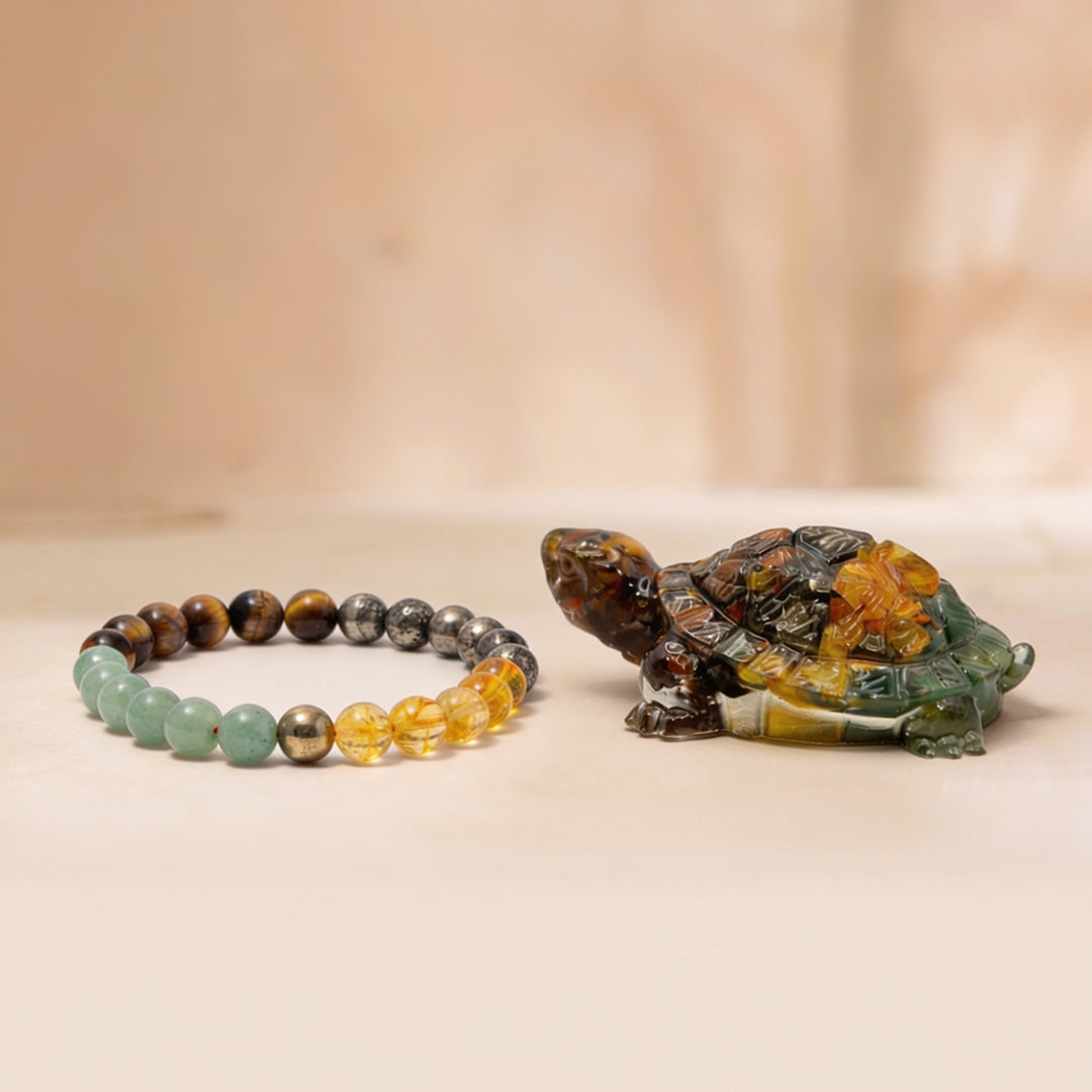 Dhan Varsha Combo ( Money Magnet tortoise + Money Magnet bracelet )