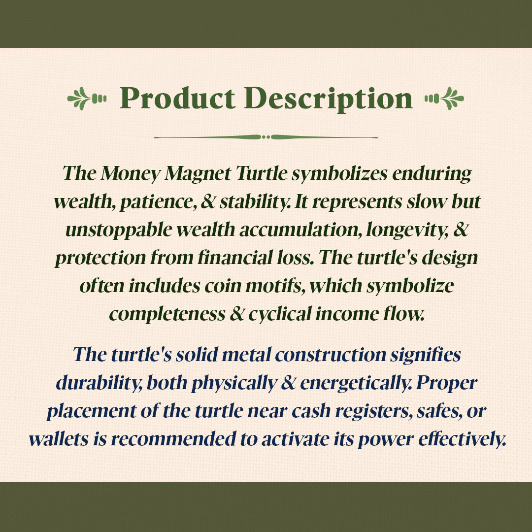 Money Magnet Tortoise