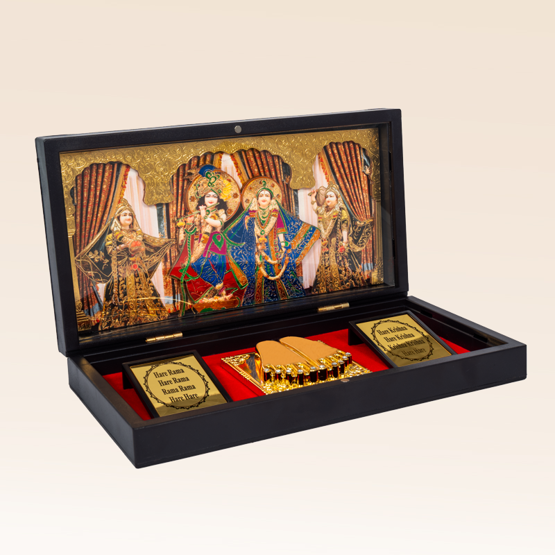 Radha Krishna 3D Puja Box