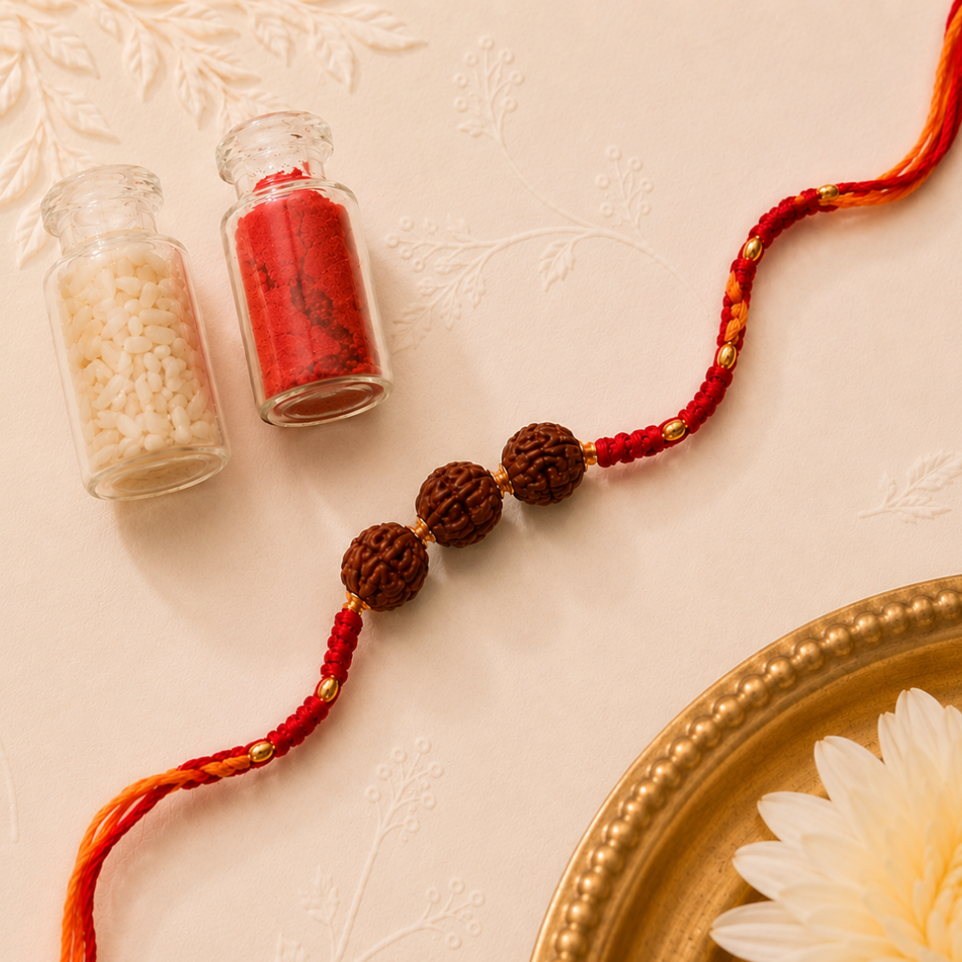 Trinity Rudraksha Rakh