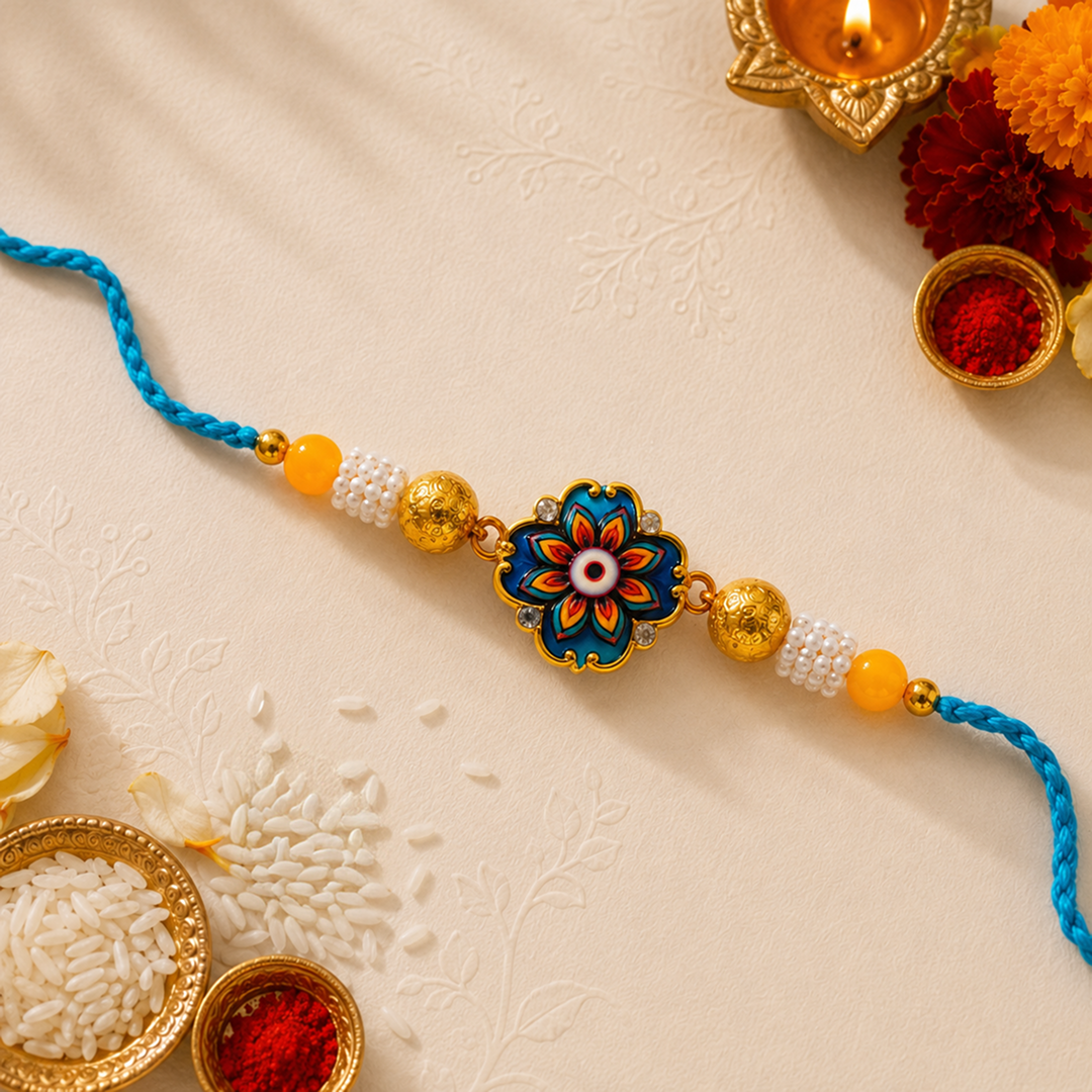 Floral Blessings Rakhi