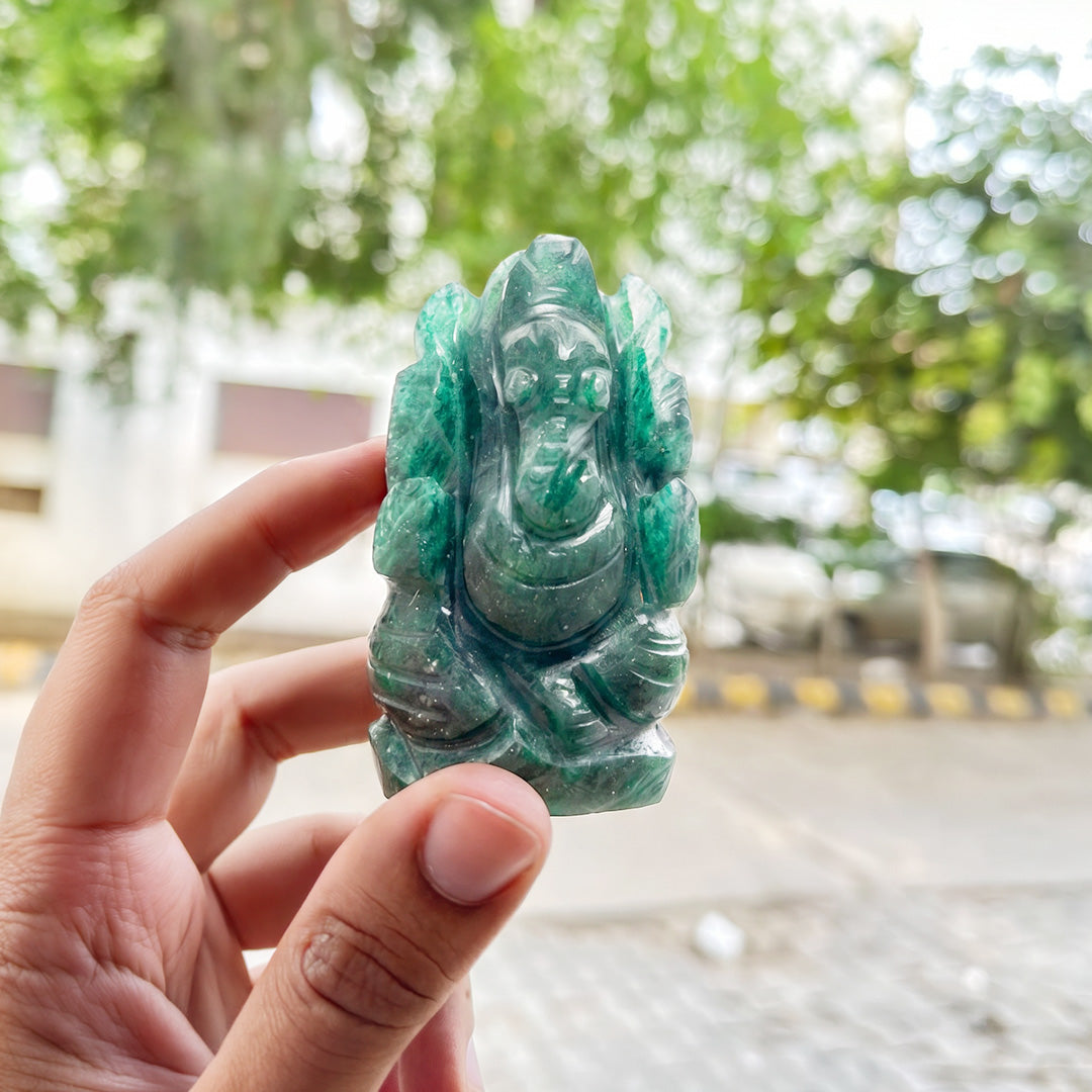 Green Jade Ganesha