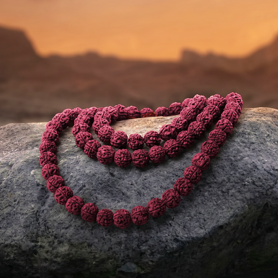 5 Mukhi Rudraksh Mala 108 Beads