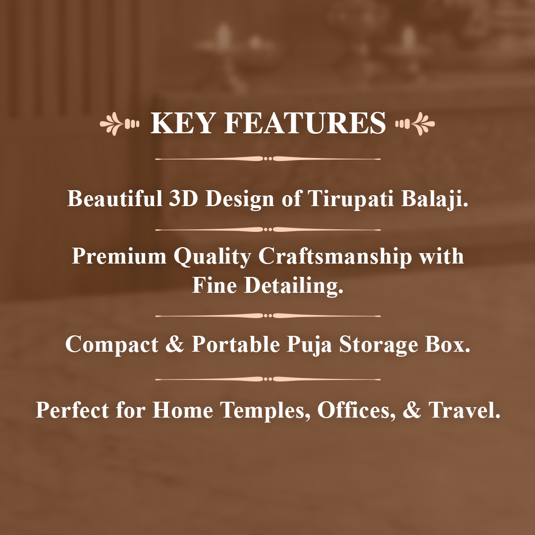 Tirupati Balaji 3D Puja box