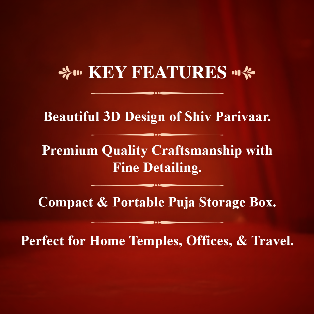 Shiv Parivaar 3D Puja Box