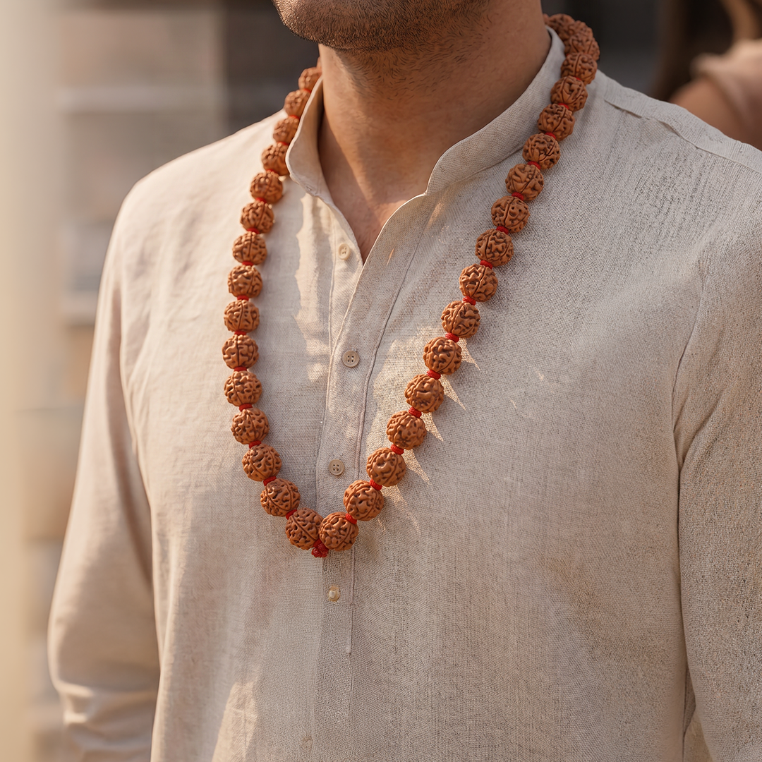 5 Mukhi Rudraksh Mala 54 Beads