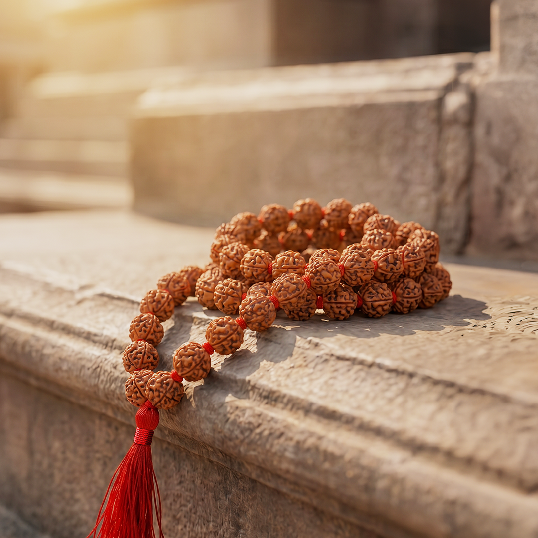 5 Mukhi Rudraksh Mala 54 Beads