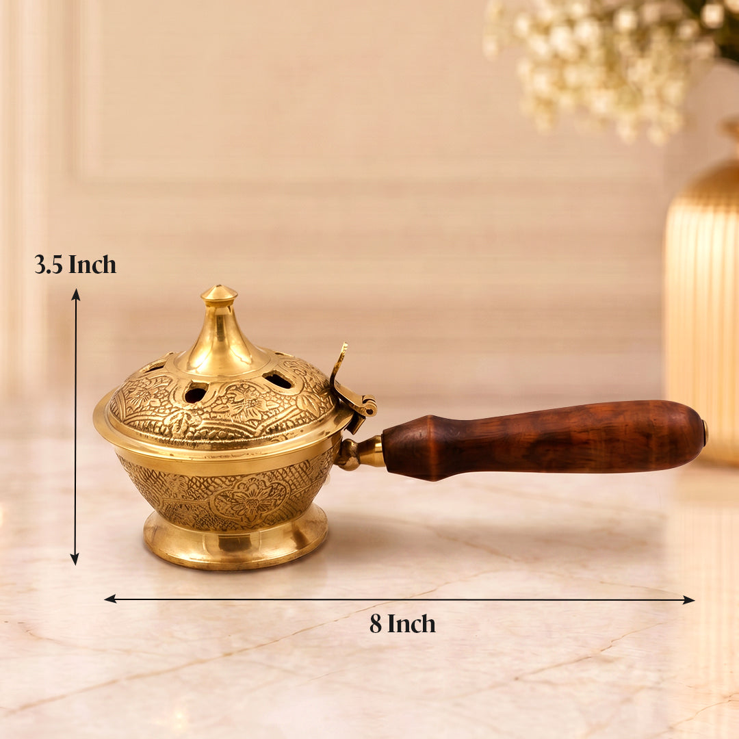 Wooden Handle Loban Burner