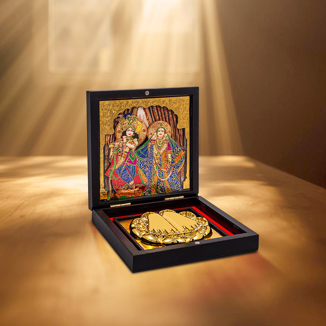 Radha Krishna 3D Puja Box