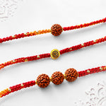 Rudraksha Protection Rakhi Set