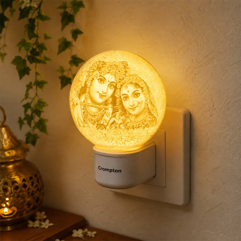 Radha Krishna 3D Socket lamp