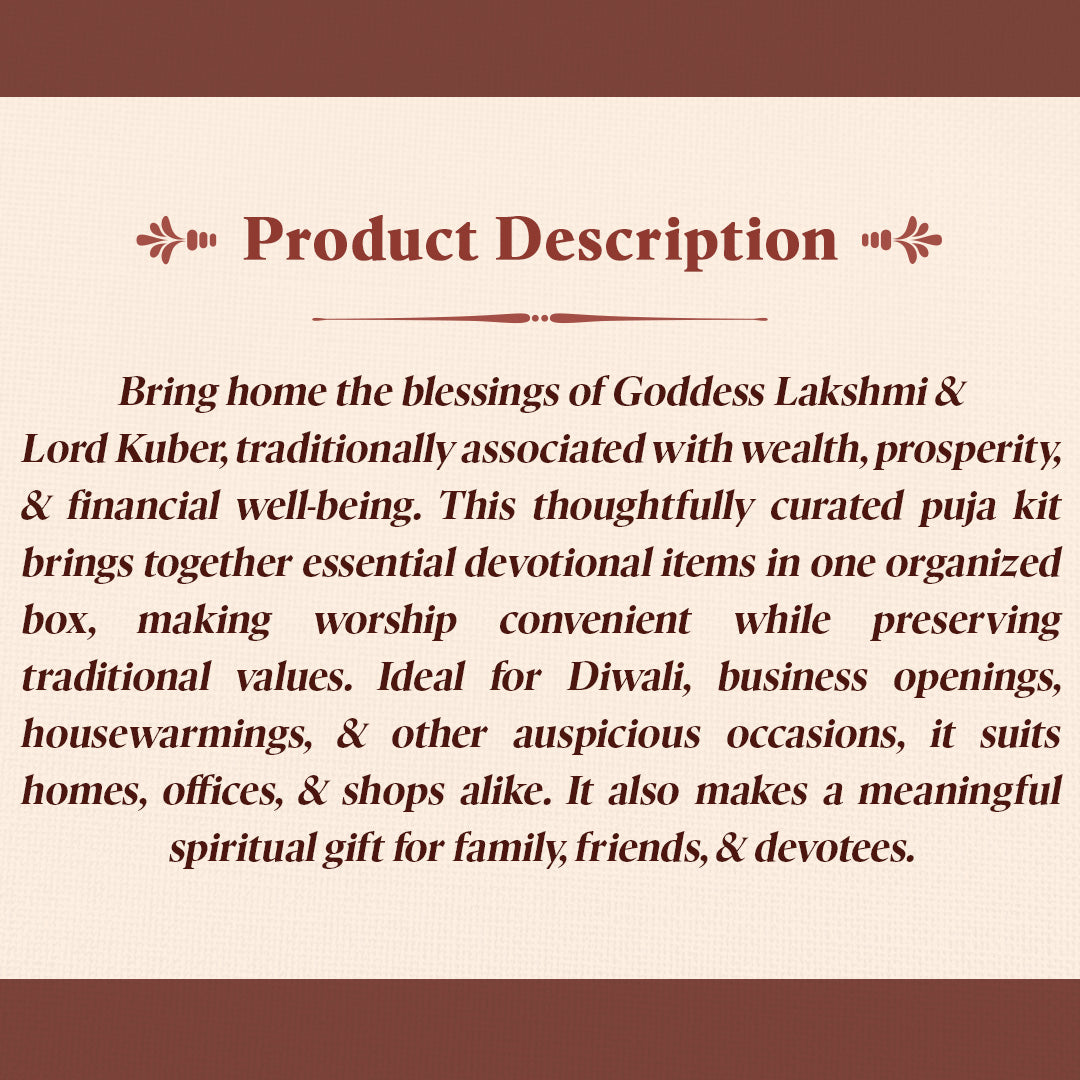 Lakshmi Kuber Puja Box
