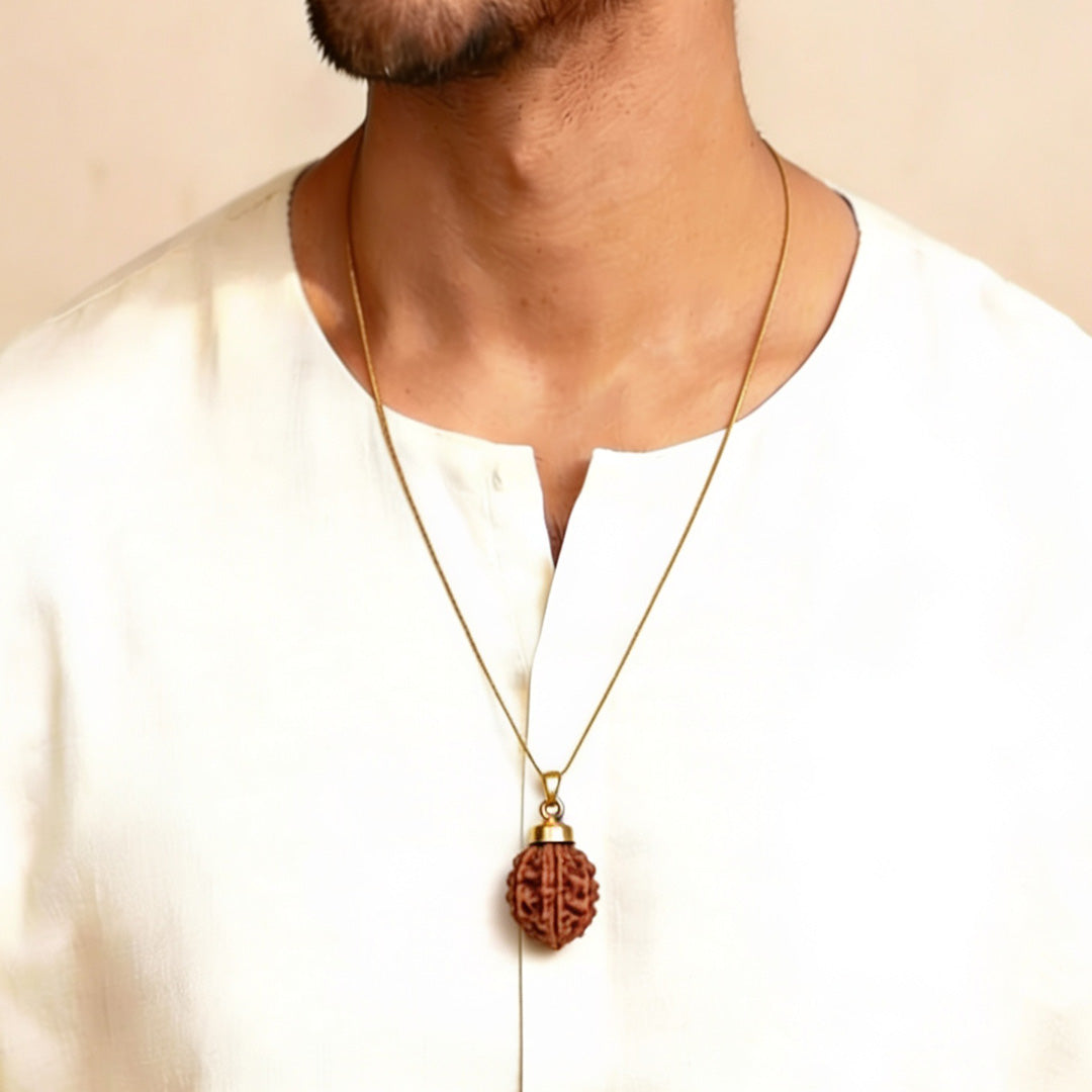 3 Mukhi Rudraksh Beads