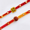 Swastik & Rudraksha Rakhi Set