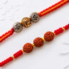 Trishakti Bead & Trinity Rudraksha Rakhi Set