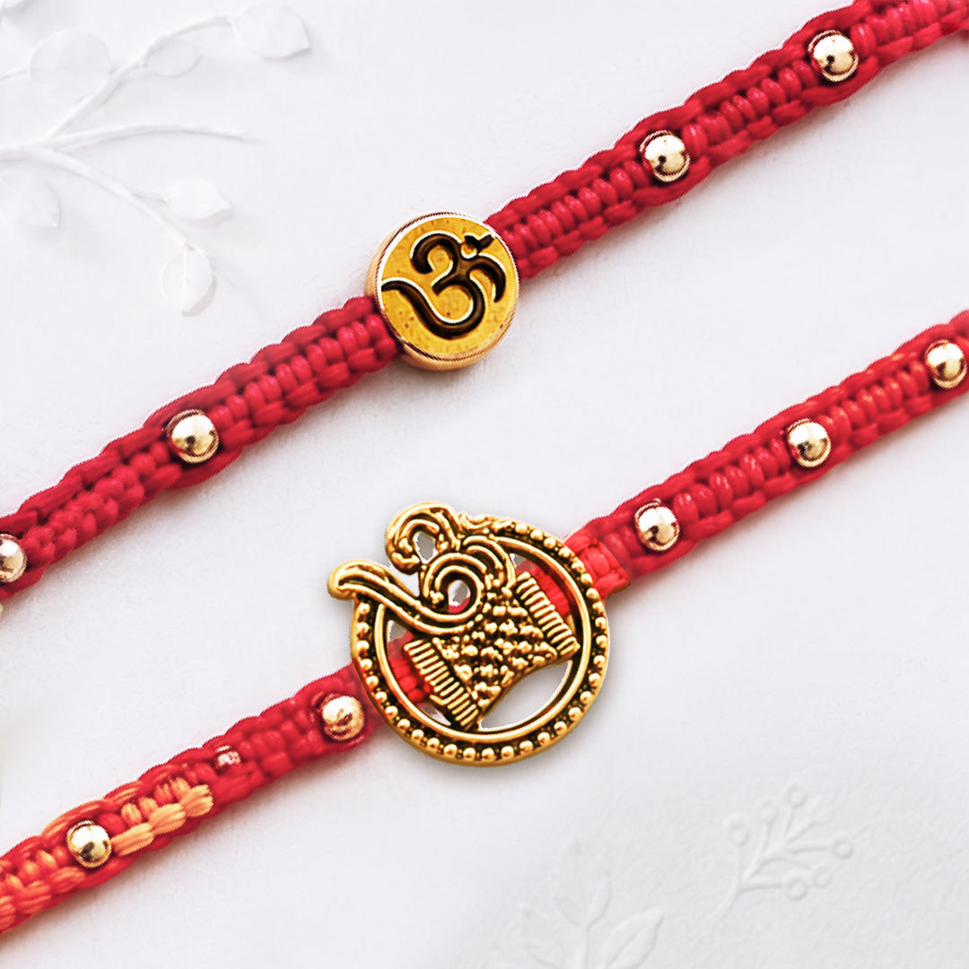 Om Namah Shivaya Rakhi Set