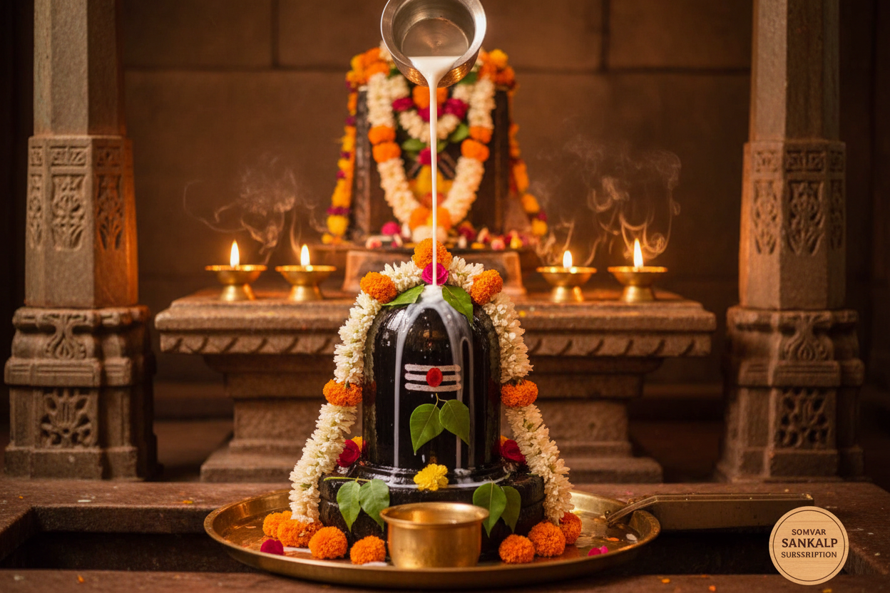 Somvar Sankalp Subscription – Sacred Dugdhabhishek on All Four Shravan Somvar