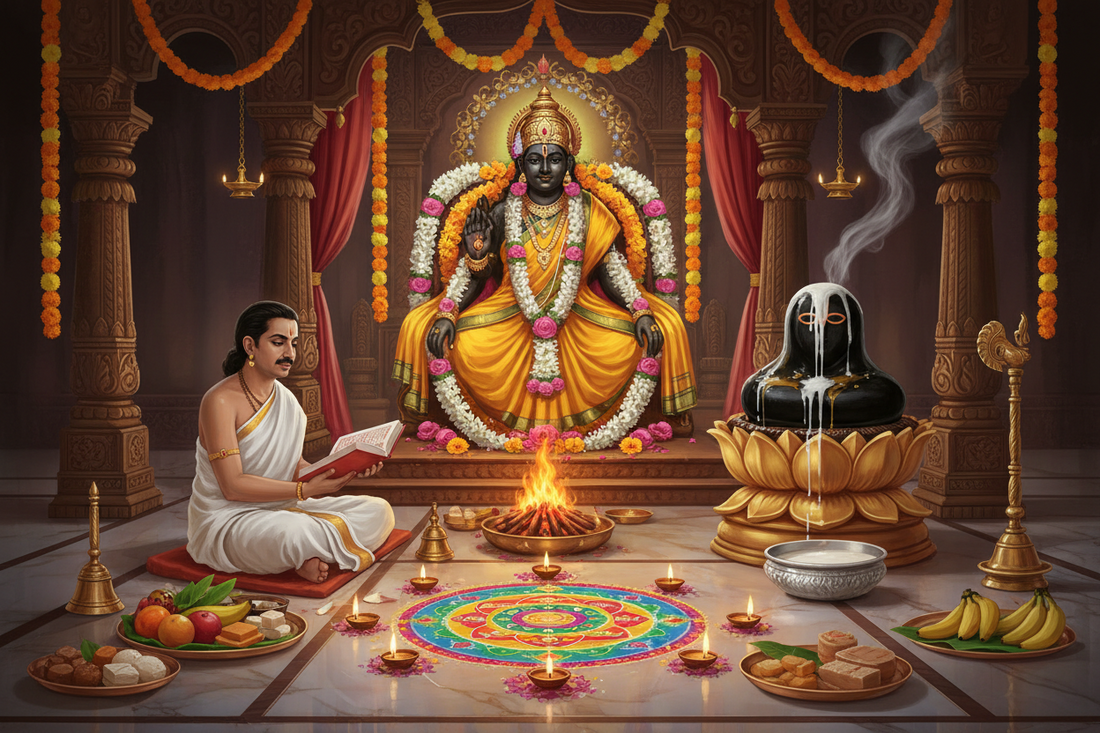 Sri Satyanarayan Vrat Katha, Shaligram Abhishek & Navagraha Mahapuja