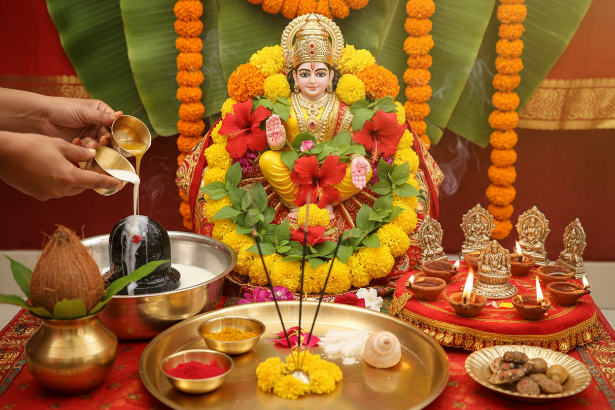 Sri Satyanarayan Vrat Katha, Shaligram Abhishek & Navagraha Mahapuja