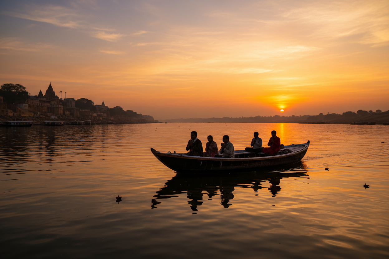 Sunset Boat Ride on the Ganga